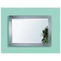 Bassett Miror Co Inc Basset 63307-1814EC Stainless Wall Mirror - Brushed Chrome 63307-1814EC